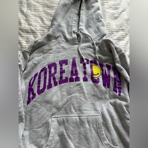 Official Koreatown Store limited collab w/ Grafflex hoodie gray lakers